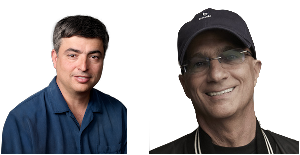 iTunes' Eddy Cue (left) and Beats' Jimmy Iovine (right)