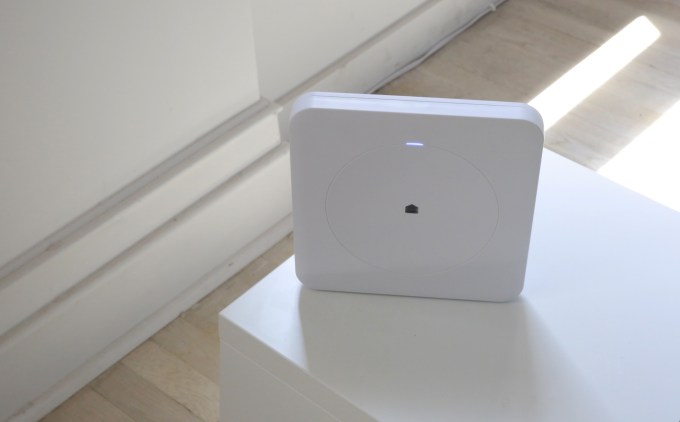The Wink Hub allows users to control their smart appliances through an app on their smartphone.