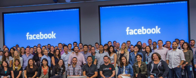 The LiveRail team at Facebook orientation