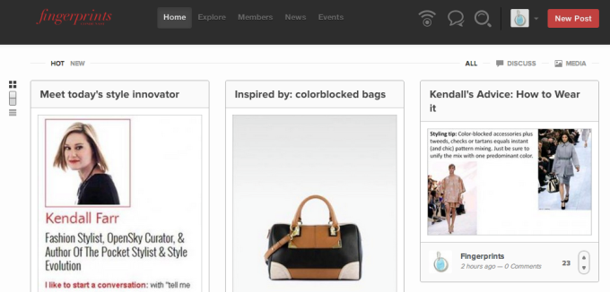 Backplane's "Fingerprints" network for Condé Nast