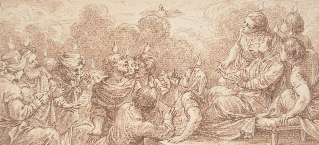 The Coming of the Holy Spirit at Pentecost by Charles Nicolas Cochin II