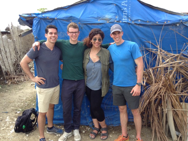 New Story co-founders pose for a group photo in Haiti.