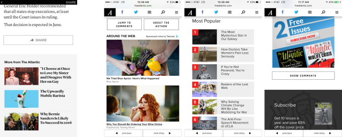 Instant Article Recirculation