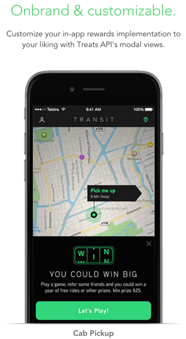 Example of how the Treats SDK works in other apps