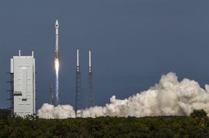 ULA's RD-180 powered Atlas V launch of an Air Force GPS asset in 2014 / Image courtesy of United Launch Alliance photo/John Studwell