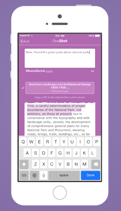 Twitterers currently use screenshot apps like OneShot to tweet more than 140 characters