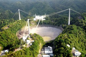 Arecibo Observatory in Puerto Rico / Image courtesy of the National Astronomy and Ionosphere Center