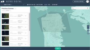Screenshot of Astro Digital's platform