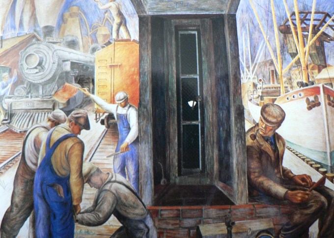 Coit Tower Mural courtesy of Flickr/under_volcano.