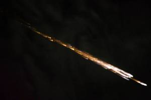 Photo of Cygnus breaking up in the Earth's atmosphere taken by an ISS crew member / Image courtesy of NASA