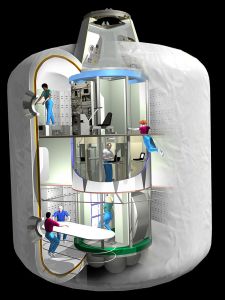 Illustration of NASA's TransHab design / Image courtesy of NASA