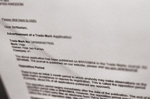 Trademark: In progress. Yes, that's me taking a photograph of my screen showing a PDF. No expenses spared in the production of this article.