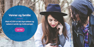 The company's mCASH product is aimed at small retailers - and making it easier for friends and family to send and receive money.