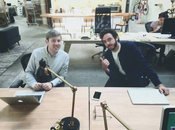 Pinchworm's developers Drew Hamlin and Joey Flynn (from left)