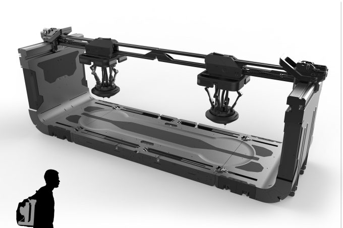 Concept pitch for a portable 3D printer listed on FwdForce