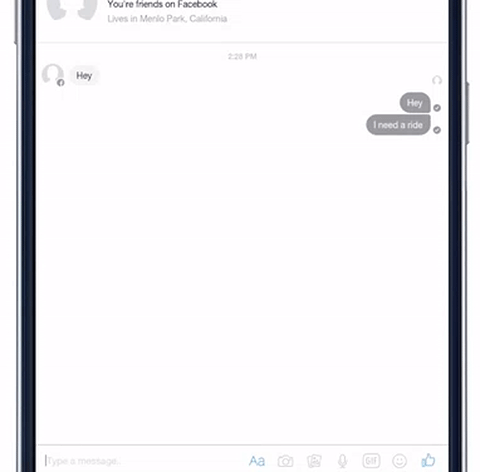 Facebook Deep Text Ride Gif
