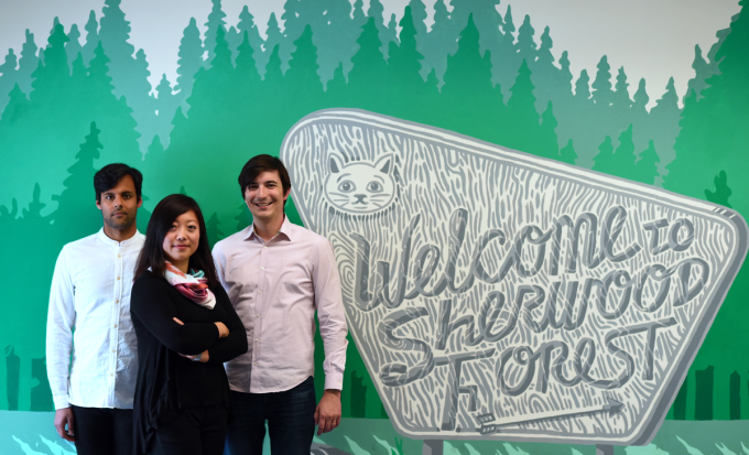 Robinhood's Baiju Bhatt, Amy Gu, and Vlad Tenev (from left)