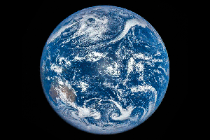 Lunar shadow moving across the planet during a solar eclipse in March, 2016 / Animation courtesy of NOAA