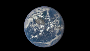 Series of EPIC images showing the lunar transit that took place in July, 2015 / Images courtesy of NASA/NOAA