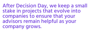 Nextt keeps "a small stake" in projects that work out, but I couldn't find anywhere on its website what that means.