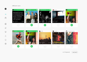 Powerful curation tools help brands have near-instantaneous conversations with their customers
