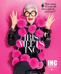 Fashion designer Iris Apfel.
