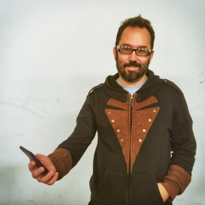 Torrey Nommesen, showing how excited he is to have been rejected by SMS by his own bot.