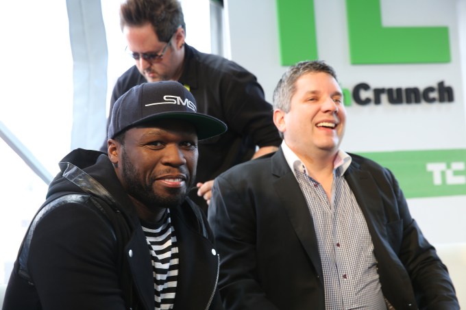 TechCrunch Editor John Biggs shared a joke with Mr. Cent.