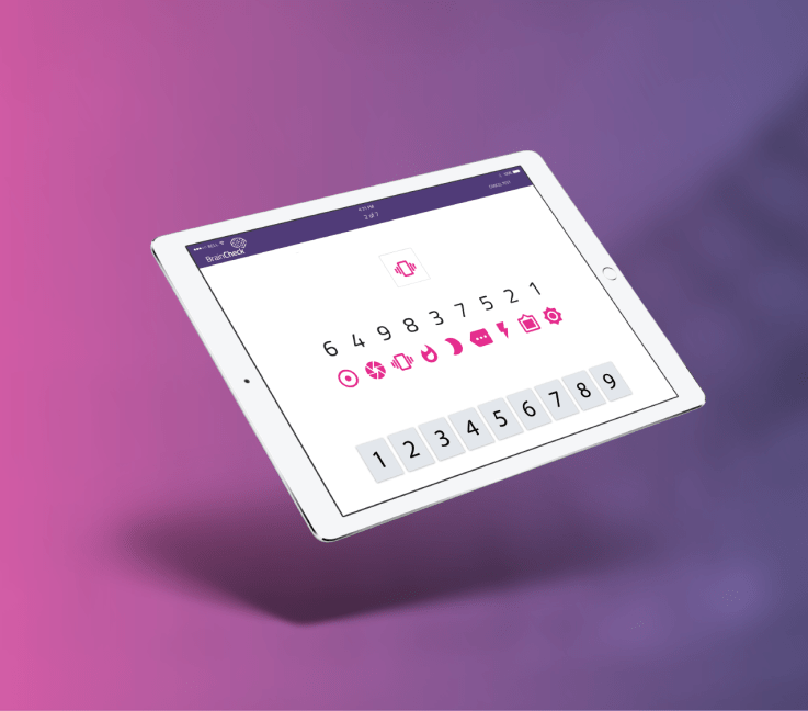 The BrainCheck app can detect signs of concussion or dementia in users over time.