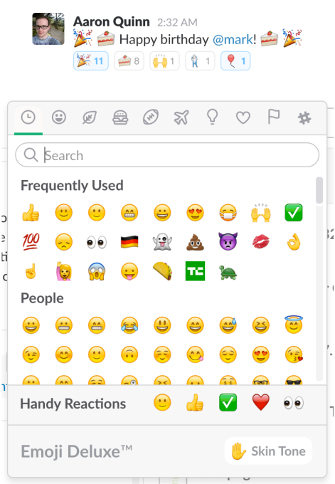 slack-reaction-emoji