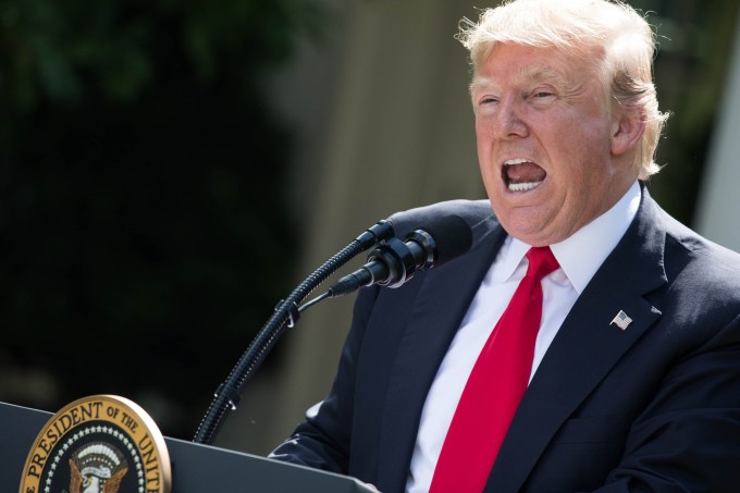 President Donald Trump Makes Statement On Paris Climate Agreement