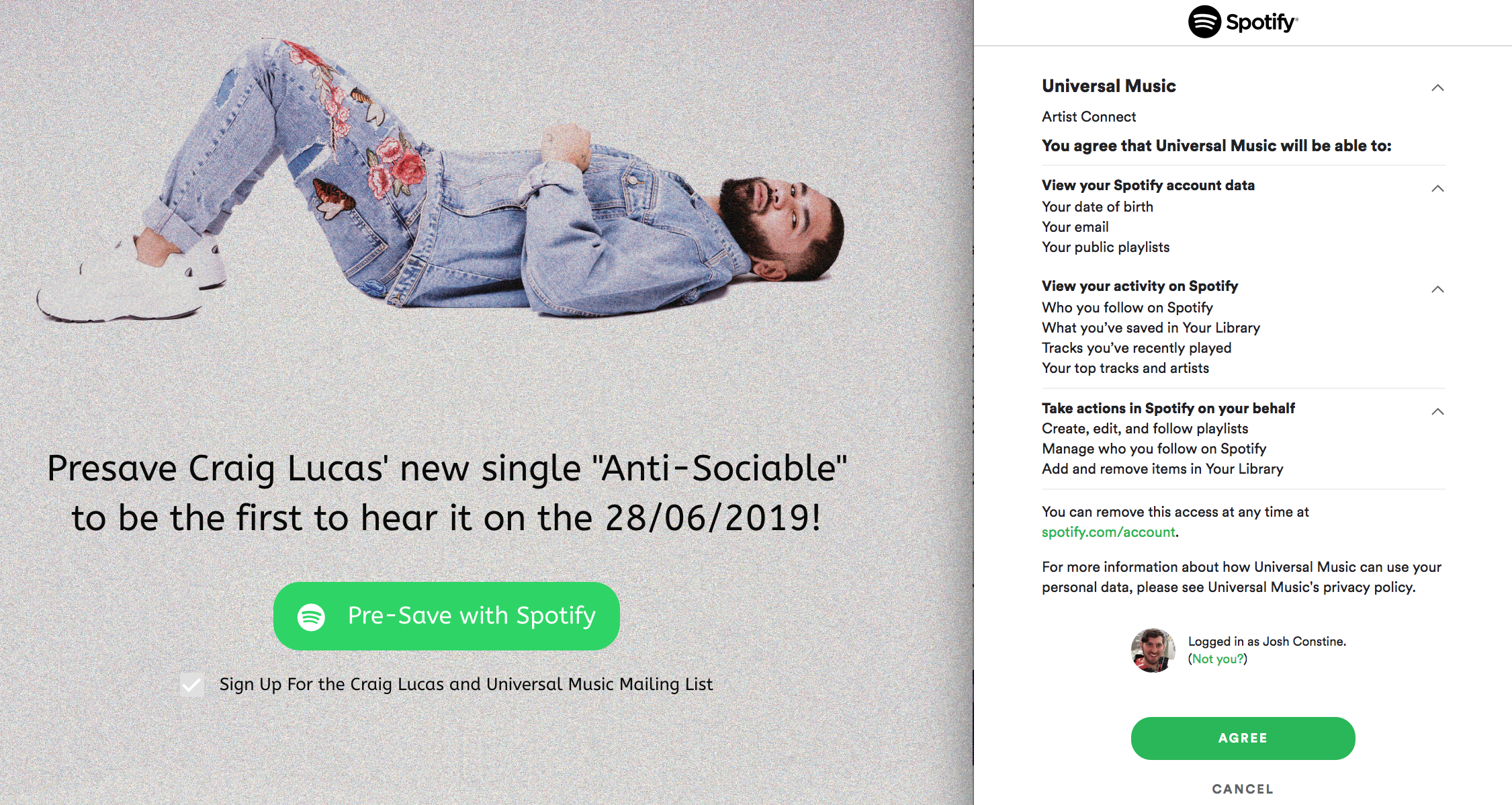 Spotify Pre-Save Developer Abuse Spotify Pre Save Developer Abuse
