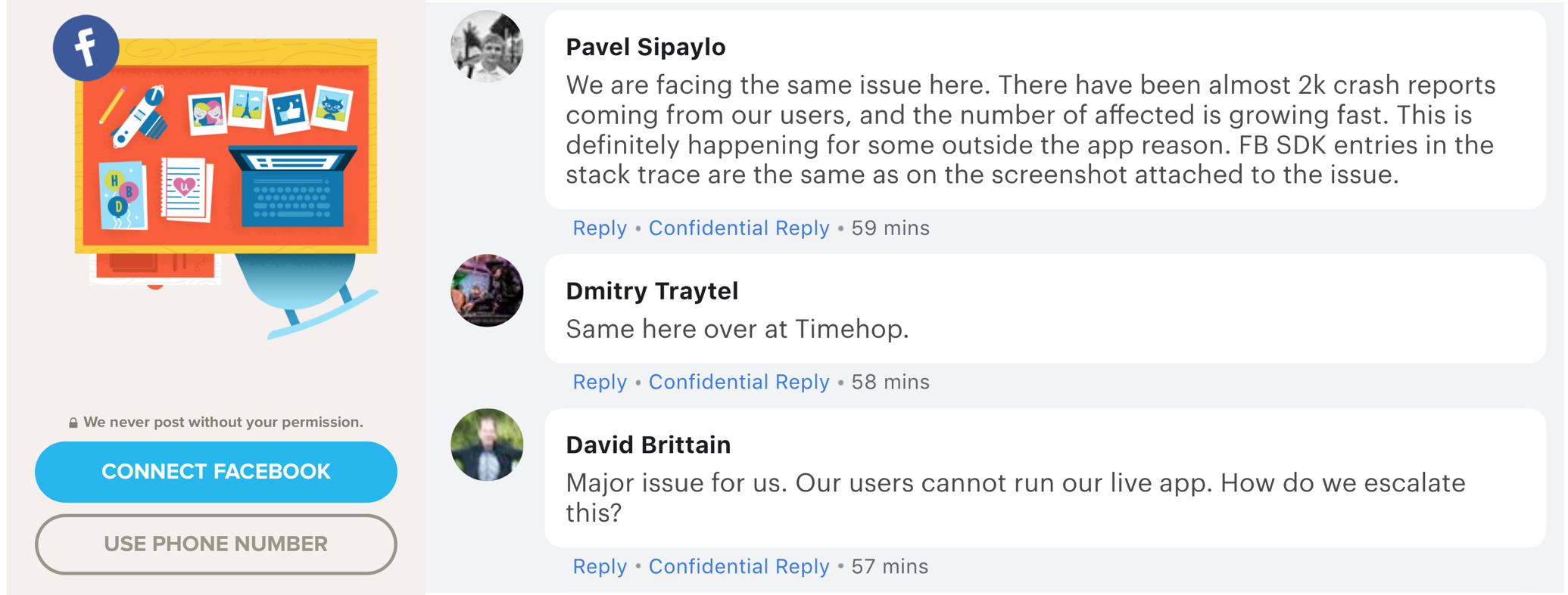 Timehop Facebook SDK Crash Timehop Facebook SDK Crash