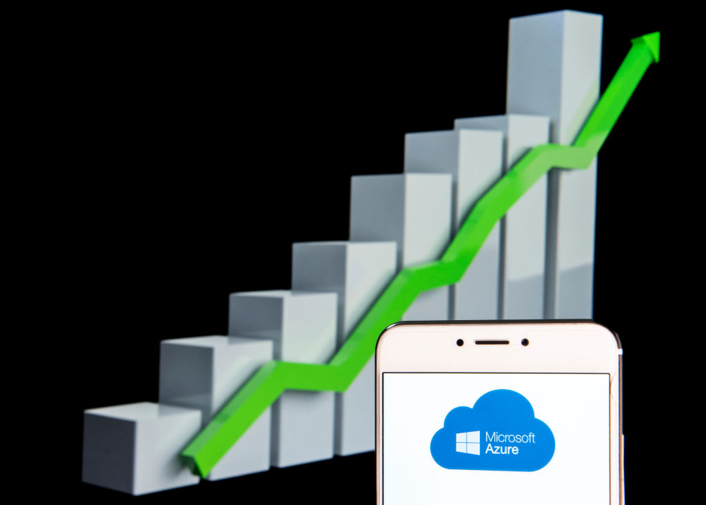 In this photo illustration a American file hosting and cloud GettyImages 1134203505