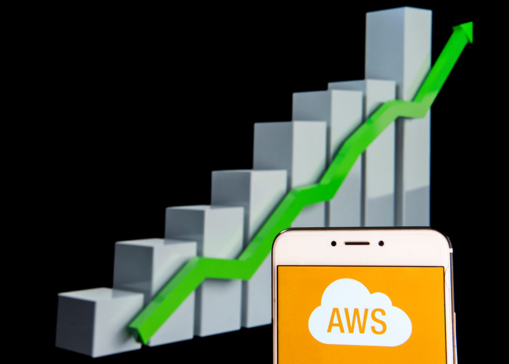 In this photo illustration a American on-demand cloud GettyImages 1134206845