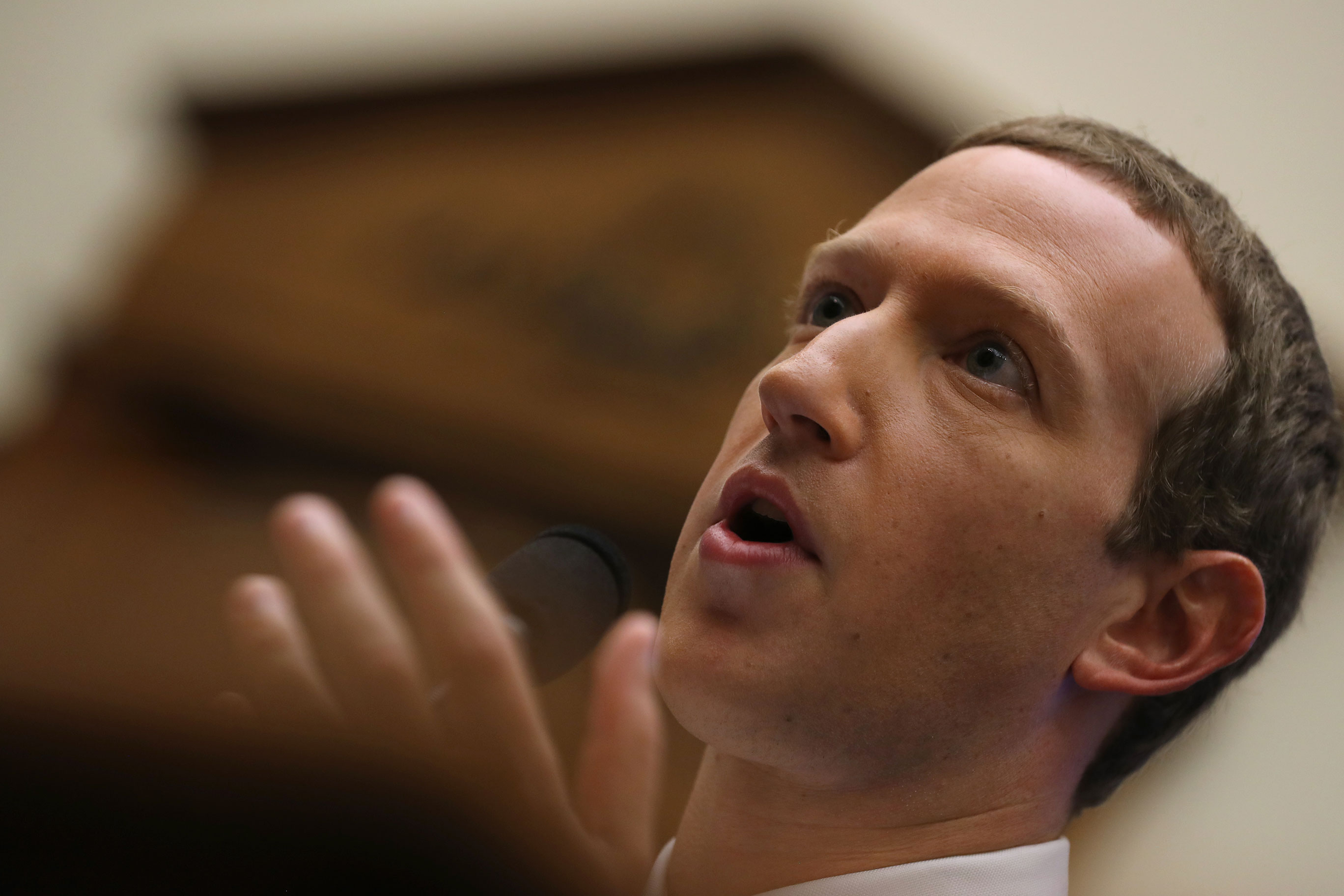 Facebook CEO Mark Zuckerberg Testifies Before The House Financial Services Committee Facebook CEO Mark Zuckerberg Testifies Before The House Financial Services Committee