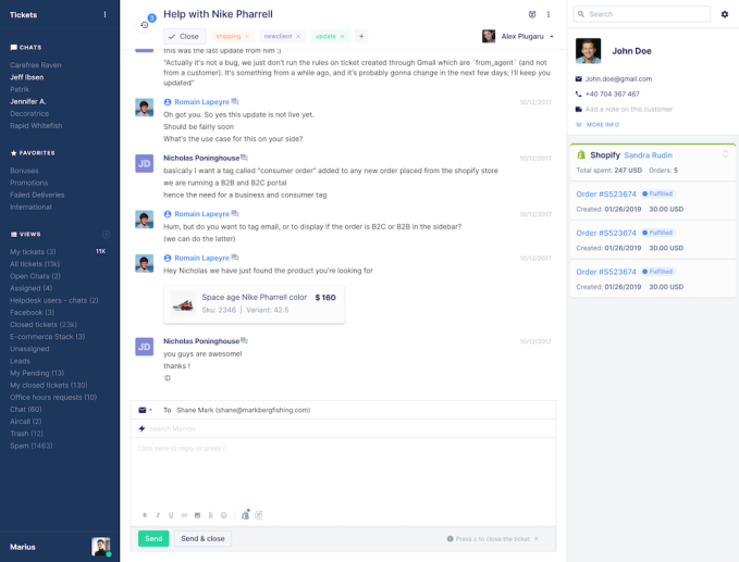 Gorgias screenshot
