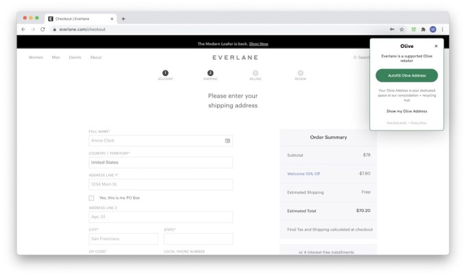Olive chrome extension