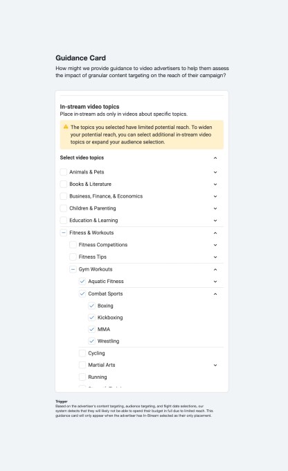 Facebook Video Topics